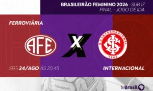 TV Brasil exibe jogo de ida da final do feminino sub-17 nesta segunda