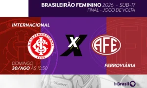 TV Brasil exibe final do Brasileirão Feminino Sub-17 neste domingo